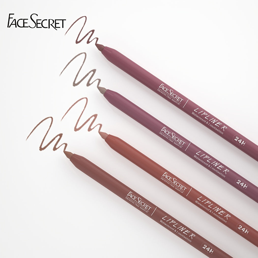 Waterproof Lip Liner: High Pigment, Smooth Texture, Matte Finish