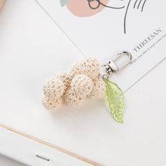 Handmade Crochet Ball Keychain Woven Pendant Gift