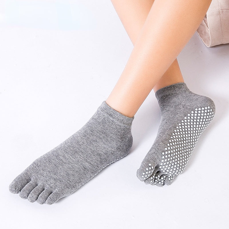Solid Toe Non-Slip Yoga Socks for Women