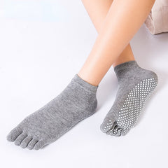 Solid Toe Non-Slip Yoga Socks for Women