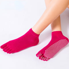 Solid Toe Non-Slip Yoga Socks for Women