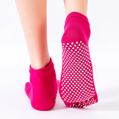 Solid Toe Non-Slip Yoga Socks for Women