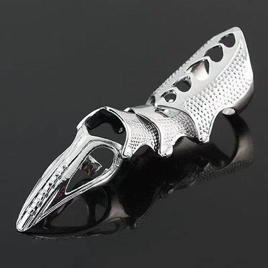 1Pcs Retro Knuckle Nails Bendable Finger Alloy Ring Men Women Jewelry Gift