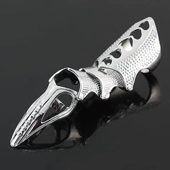 1Pcs Retro Knuckle Nails Bendable Finger Alloy Ring Men Women Jewelry Gift