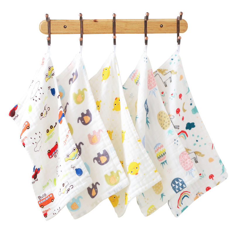 Soft & Absorbent 100% Cotton Baby Bibs 6 Layers of Gauze for Maximum Protection