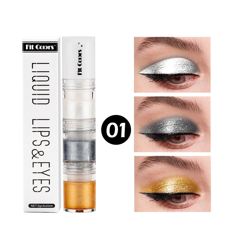 Glitter Liquid Eyeshadow Stick Waterproof Shimmer Texture