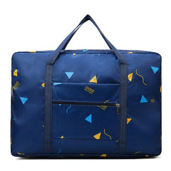 Large Capacity Zipper Luggage Bag Print Duffle Bag Portable Storage