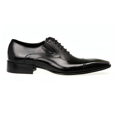 Men's Quarter Brogue Derby Shoes Square Toe Business Wedding Dress Shoes