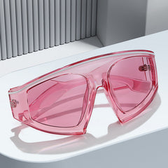 Y2K Wrap Around Sunglasses Clear Frame Sports Goggles UV400
