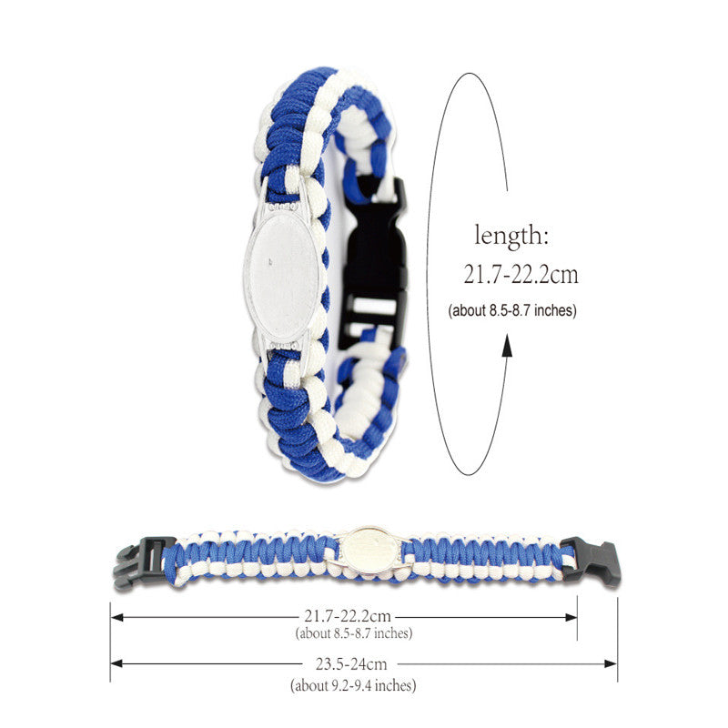 Portable Survival Bracelet for Outdoor Camping