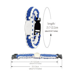 Portable Survival Bracelet for Outdoor Camping