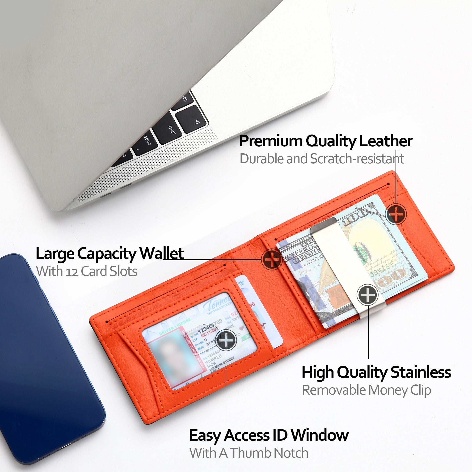 Carbon Fiber Wallet with Money Clip