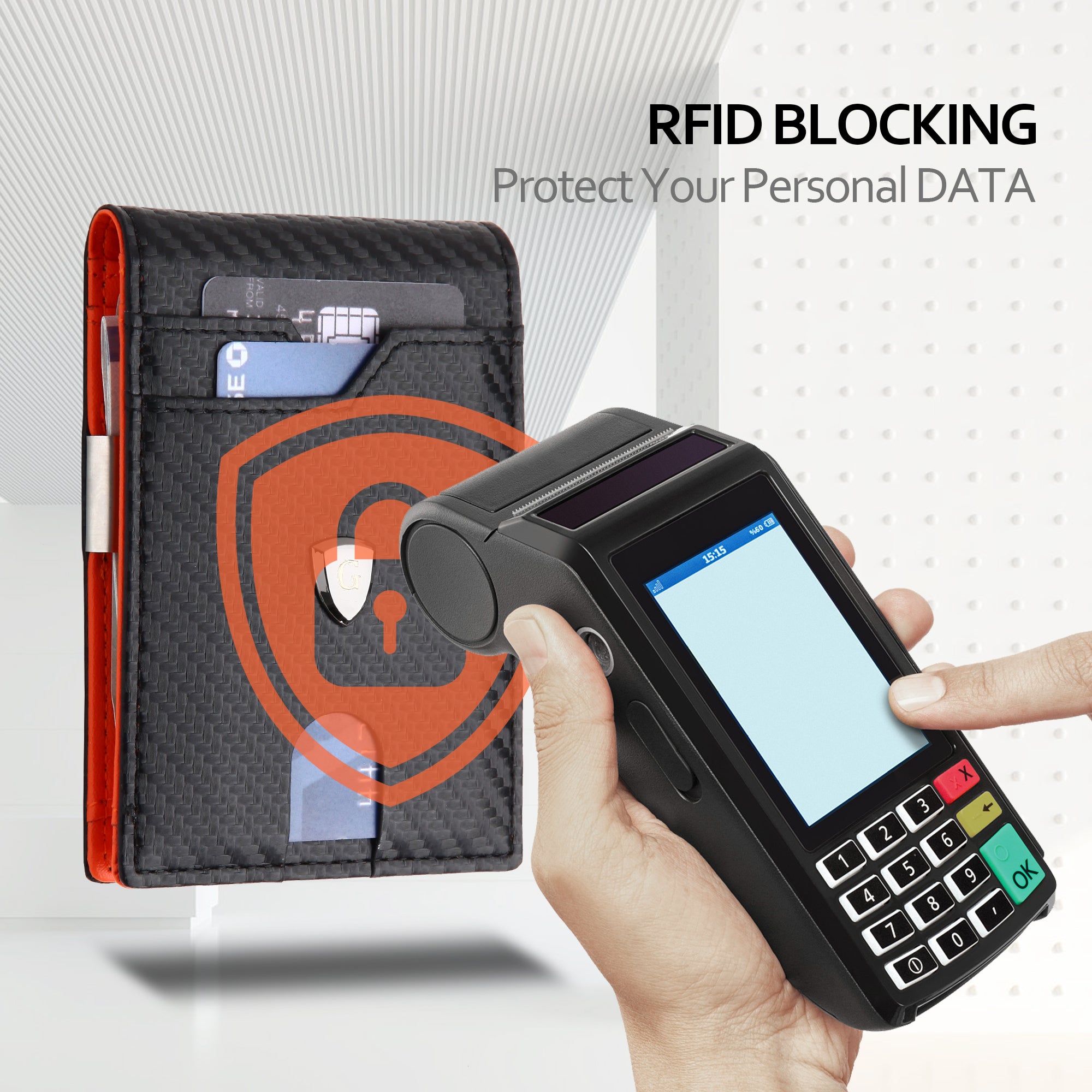 Carbon Fiber Wallet with Money Clip