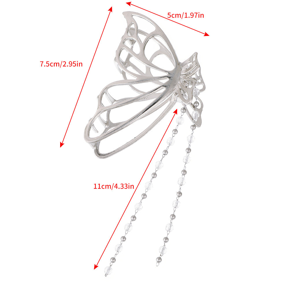 Butterfly & Tassel Hair Claw Banana Clip Headwear