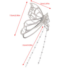 Butterfly & Tassel Hair Claw Banana Clip Headwear