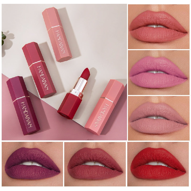 6-Piece Matte Lipstick Set Non-Stick Cup Lip Glaze