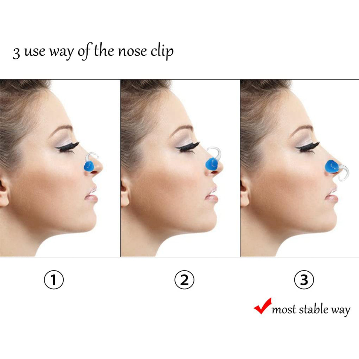 8pcs Waterproof Silicone Swimming Nose Clip - Comfortable Fit
