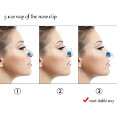 8pcs Waterproof Silicone Swimming Nose Clip - Comfortable Fit