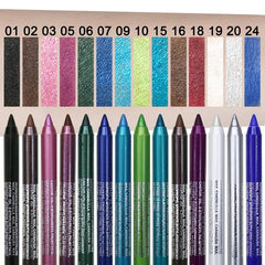 Multicolor Eyeshadow Eyeliner Pen Metallic Glossy Smoky Eyeliner