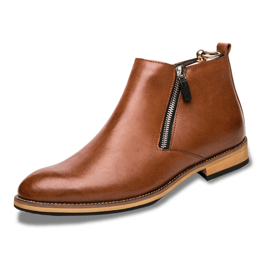 Men's Lightweight Waterproof Chelsea Boots with Slide Zipper