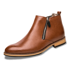 Men's Lightweight Waterproof Chelsea Boots with Slide Zipper