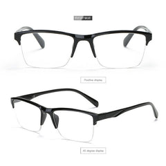 Resin Reading Glasses 1.75 Half Frame Portable Ultralight Magnifying