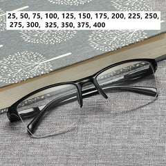 Resin Reading Glasses 1.75 Half Frame Portable Ultralight Magnifying