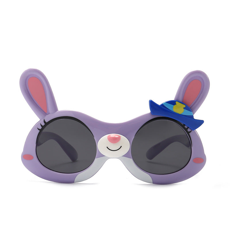 Girls Cartoon Rabbit Frame Polarized Sunglasses UV Protection