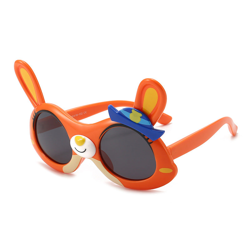 Girls Cartoon Rabbit Frame Polarized Sunglasses UV Protection