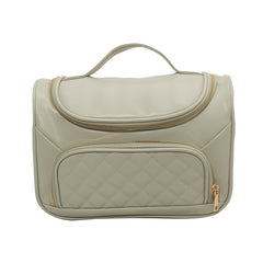 Minimalist Cosmetic Handbag Lightweight Quilted Detail Makeup Organizer