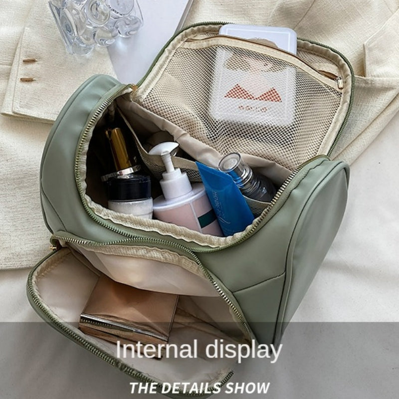 Minimalist Cosmetic Handbag Lightweight Quilted Detail Makeup Organizer