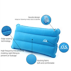 Portable Inflatable Camping Travel Pillow Neck Support Sleeping Cushion