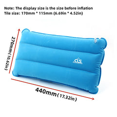 Portable Inflatable Camping Travel Pillow Neck Support Sleeping Cushion