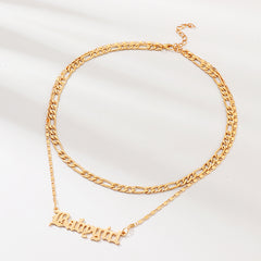 'Babygirl' Charm Necklace Pendant Stainless Steel Collar Gift Girls