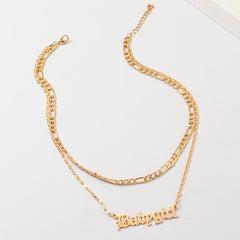 'Babygirl' Charm Necklace Pendant Stainless Steel Collar Gift Girls