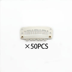 50pcs Invisible Wig Snap Clips for Hair Extension Fix Hair Clip