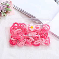 50pcs Girls Scrunchie Hair Bands Baby Hair Accessories