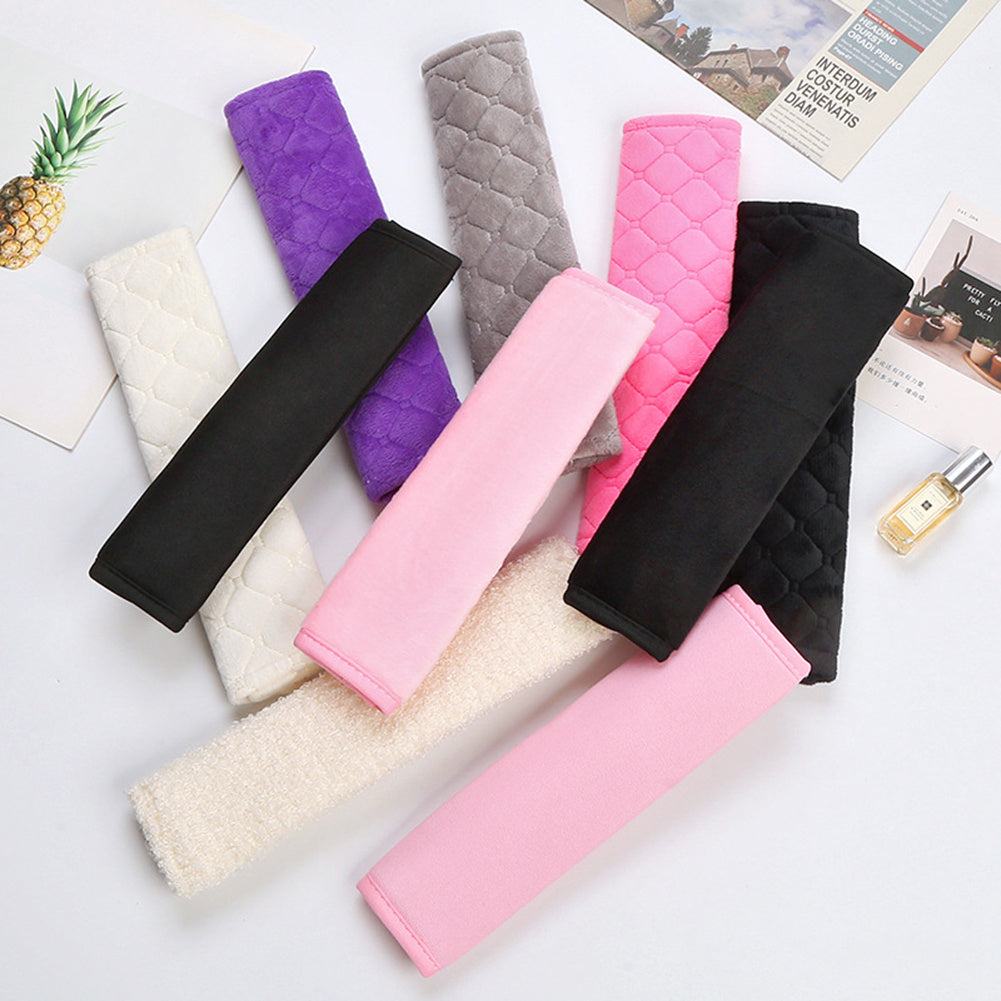 Plush Seat Belt Covers for Car Comfort & Safety
