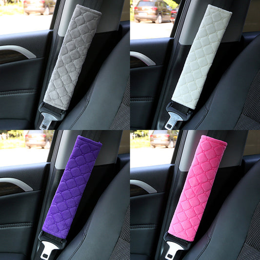 Plush Seat Belt Covers for Car Comfort & Safety