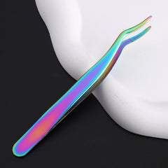 Stainless Steel Eyelashes Applicator Tool Eyelash Extension Tweezers