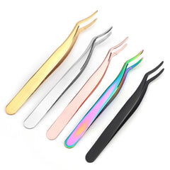 Stainless Steel Eyelashes Applicator Tool Eyelash Extension Tweezers