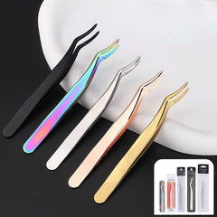 Stainless Steel Eyelashes Applicator Tool Eyelash Extension Tweezers