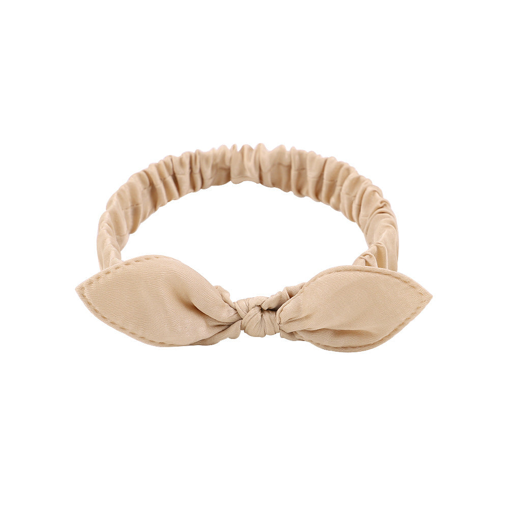 Rabbit Ear Knotted Headband Elastic Headwear Female Hair Accessories