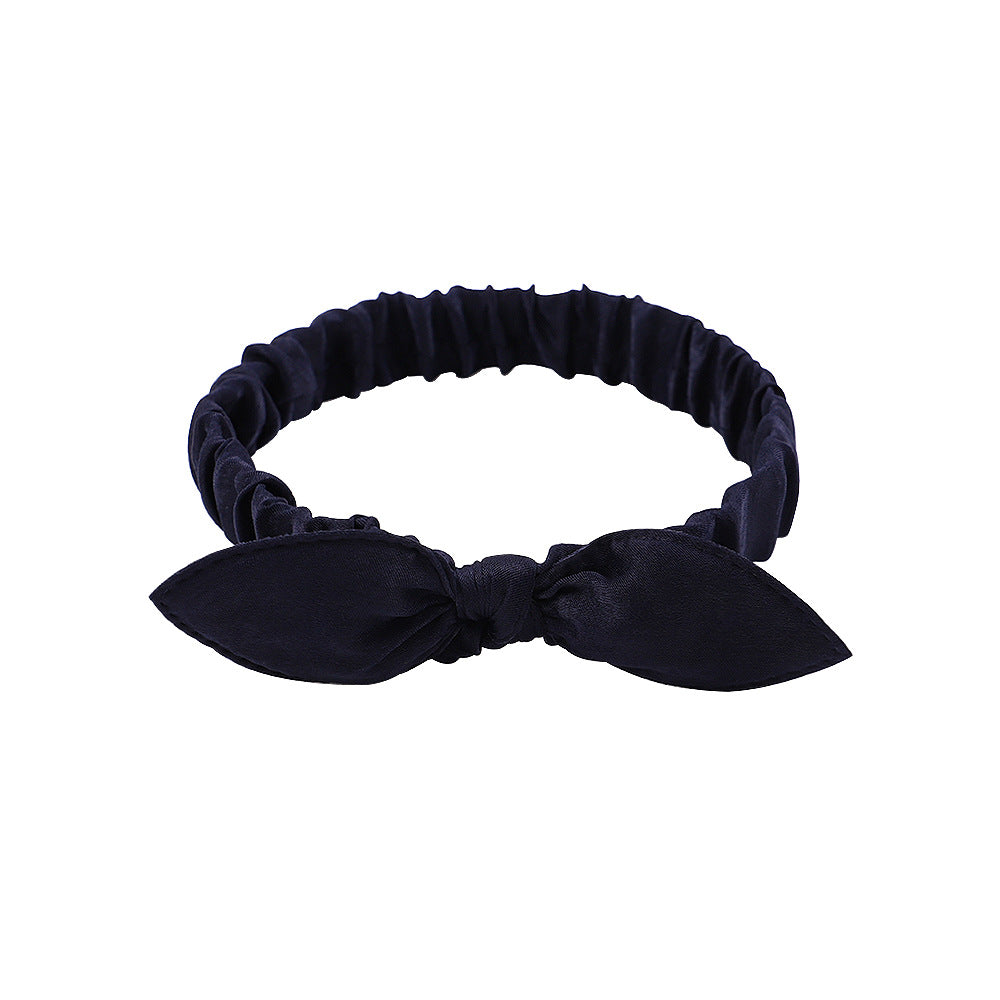 Rabbit Ear Knotted Headband Elastic Headwear Female Hair Accessories