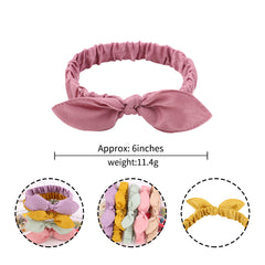 Rabbit Ear Knotted Headband Elastic Headwear Female Hair Accessories