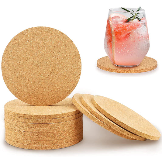5PCS Natural Wood RV Coaster Set - Keep Drinks Secure & Stylish