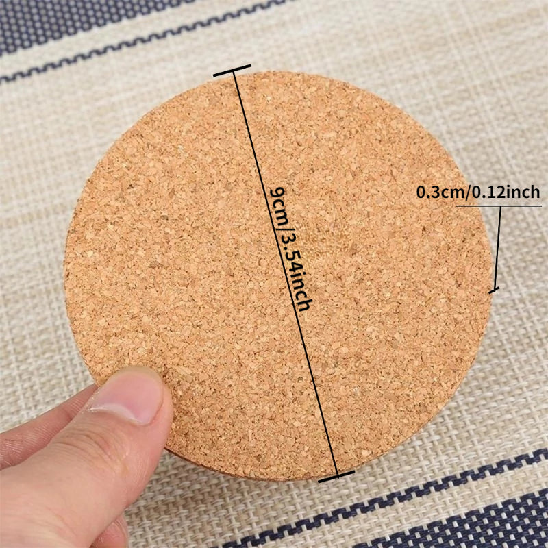5PCS Natural Wood RV Coaster Set - Keep Drinks Secure & Stylish