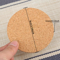 5PCS Natural Wood RV Coaster Set - Keep Drinks Secure & Stylish