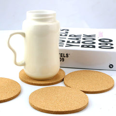 5PCS Natural Wood RV Coaster Set - Keep Drinks Secure & Stylish
