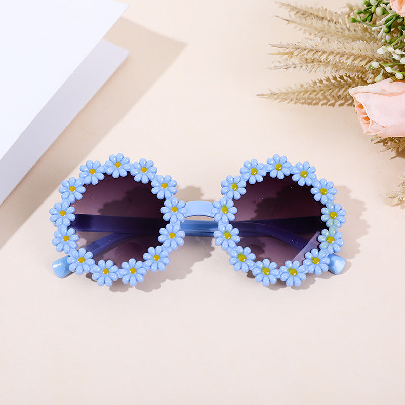 Kids Casual Flower Sun Protection Sunglasses for Boys and Girls